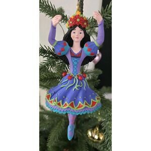 Retired‎ Rare Dept 56 Twelve Days of Christmas 9 Nine Ladies Dancing Ornament